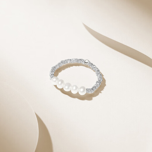 Chao Acer Freshwater Pearl S925 Silver Ring Broken Silver Women's Silver Jewelry Bracelet for Girlfriend's Birthday Gift Multiple Pearl Styles