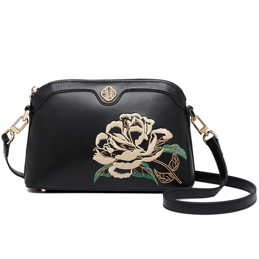 Juer bag women's bag new Chinese style mother bag cowhide middle-aged women's bag embroidered crossbody bag birthday gift for women