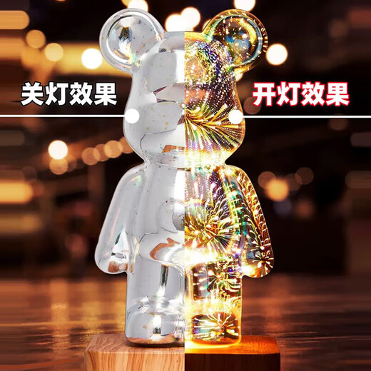 
Jianyi decoration home glowing violent bear birthday gift for girls practical and heart-warming high-end night light bedside atmosphere light