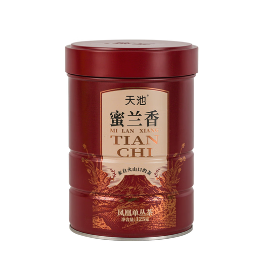 天池茶叶凤凰单枞鸭屎香乌龙茶青山潮州单丛春茶新茶罐装自饮送长辈 蜜兰香125g*1罐