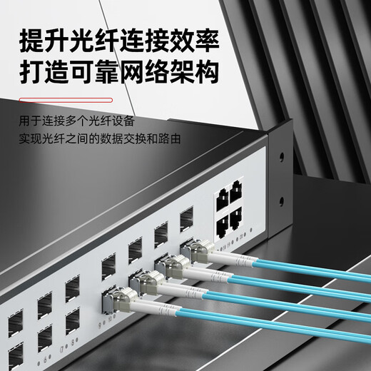 Nokoxin Telecom grade 10 Gigabit multimode dual core fiber jumper LC-LC OM3/OM4 low smoke halogen-free multimode dual fiber tail fiber flame retardant LSZH anti-bending jump fiber optic cable LC-LC 10 Gigabit multimode dual core (OM4) 8 meters