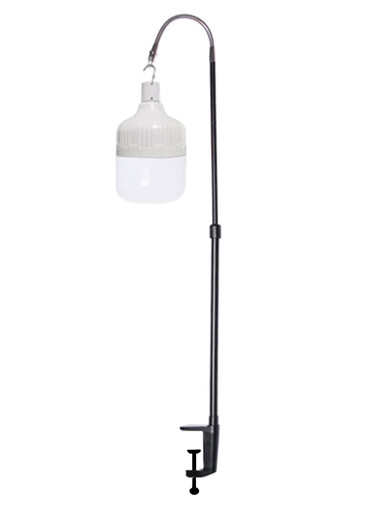 Ganxin night market retractable bracket stall light stand rechargeable light bulb portable super bright outdoor stall special hanging light pole clip bracket 0.5-1.2 meter telescopic pole - no light
