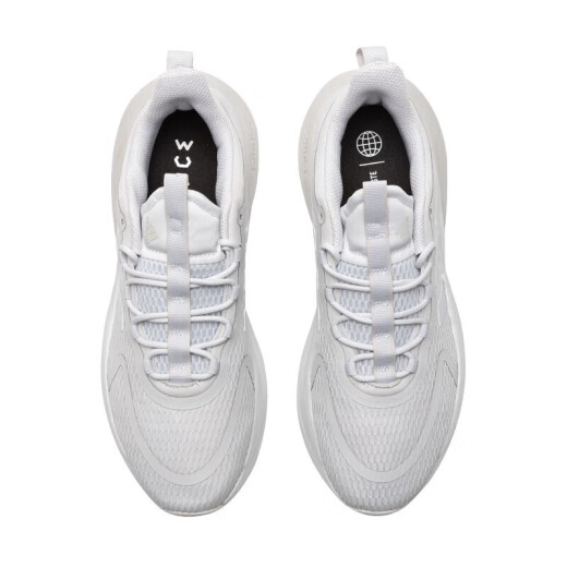 Adidas men's shoes summer new AlphaBOUNCE shock-absorbing low-top casual running shoes IE9766 light gray 40.5 (250mm)