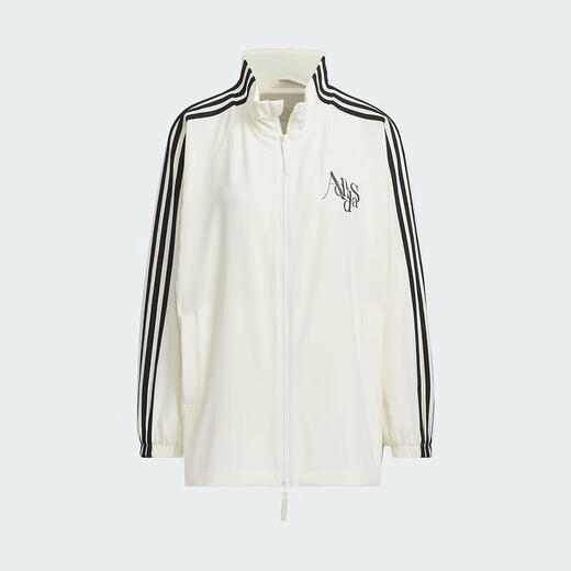 阿迪达斯 （adidas）三叶草外套女装2025夏季新款运动休闲舒适立领夹克风衣防风服 JI9768汉玉白 M