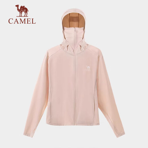 Camel (CAMEL) original yarn sun protection clothes for men spring and summer new ice-sensing cool breathable outdoor sun protection skin coat for women 724BZ00004, Piaomiao Blue, women 2XL