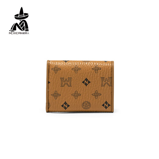 Vogelscheuche Klappe kleine Brieftasche für Frauen Kurzkartentasche für Frauen High-End New Internet Promi Wallet für High-End-Geburtstagsgeschenk für Freundin 34827-6z Brown