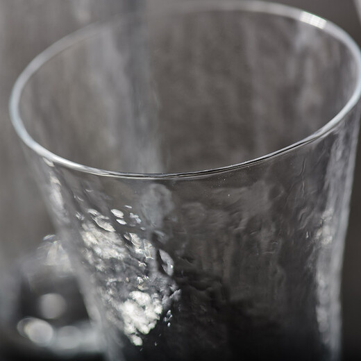
Cocoa House imported from Japan Toyo Sasaki Hammer Pattern Handmade Glass Beer Juice Drink Cup Japanese Transparent Tea Cup 15904 Wide Mouth Wine Glass 360ml 1