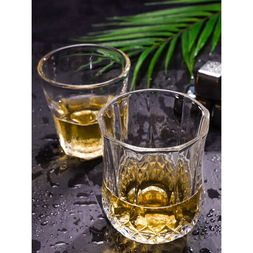 Liquor cup 2 liang large white wine glass glass wine cup 2 liang white wine glass 100ml bar beer glass 12 thickened large cubic cup 2 liang (100ML) 6 pieces
