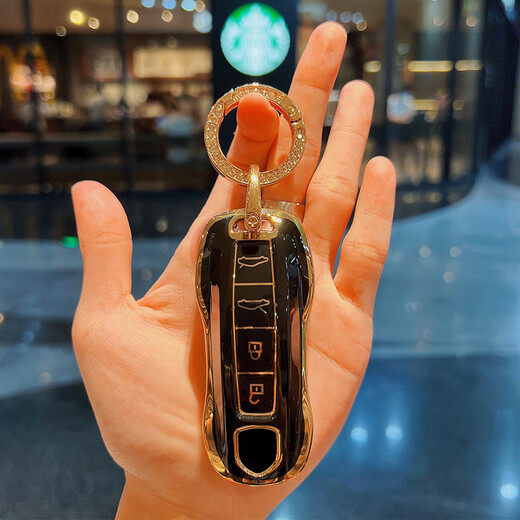Подходит для Porsche 718 Key Cover Boxster Taycan Shell Carman Bugle Bugle для мужчин и женщин Porsche Модель 4-ключ