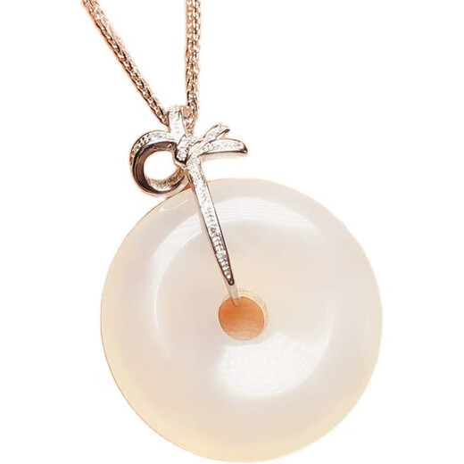 DL 1998 Fat Dong Lai's same Buddha buckle head plated with 18k gold safety buckle clip buckle jadeite silver buckle necklace connection buckle style 2 white l gold