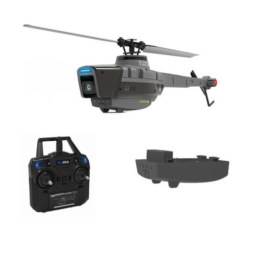 
RHSKY upgraded C128 Black Bee Unmanned Helicopter Four-channel High-definition Aerial Paddle Reconnaissance Plan Children's Toys Practice-Double Electricity Get the hand-flying and equipped with the general-industry version of the remote control