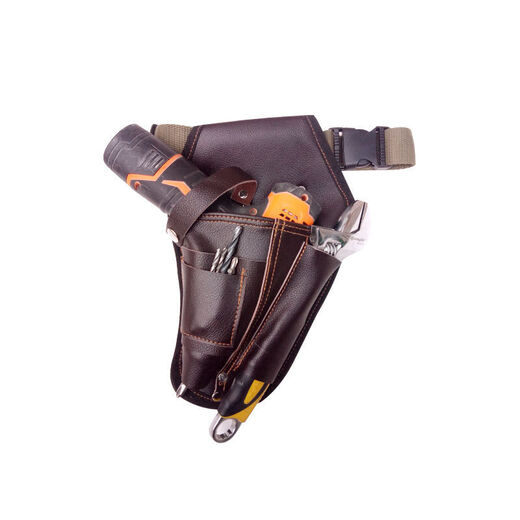 Sailoto Tool Bag Waist Bag Thickened Large Tool Bag Multifunctional Small Pocket Electrician Maintenance Decoration Shoulder Tool Bag Dark Multifunctional Bag + Belt