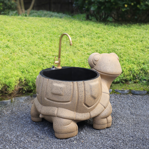 Yushixuan outdoor courtyard home balcony garden terrace B&B villa yard creative animal washing mop sink mop pool fully loaded mop pool (without faucet)