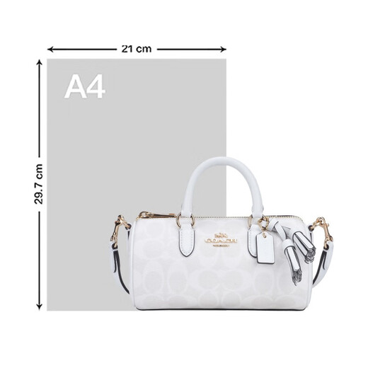 COACH Women's Pen Pack Lacey Women's Baby Crossbody Single Shoulder Handbag White Print CK689IMRFF