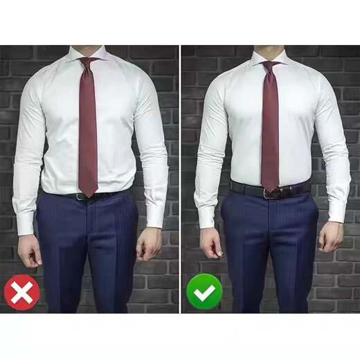 Ronghuashi men's shirt anti-slip belt shirt anti-slip artifact women's business suit fixed restraint belt adjustable elastic waistband shirt anti-slip belt black one