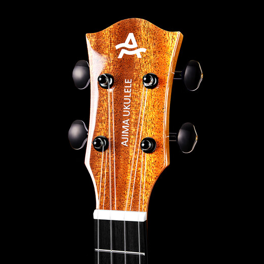 Aigema AJIMA Veneer Bright Ukulele Beginners Boys Children Students Adults 23-inch Small Guitar A1 23-inch Log Color A1 Peach Core Veneer