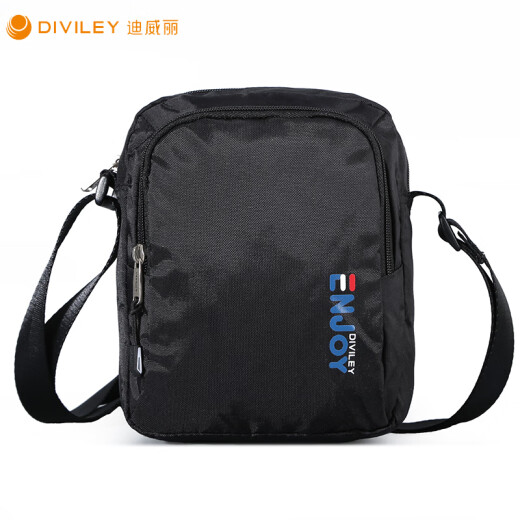 
Weibao-Diweili men's bag crossbody bag men's sports and casual shoulder bag waterproof Oxford cloth shoulder bag small bag black 16851