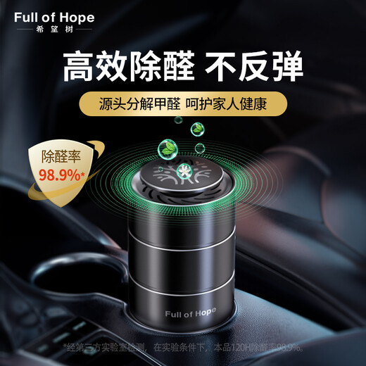 Hope Tree Car Home Dual-Purpose Formaldehyde Removal Purifier Star Gray Set New Car Formaldehyde Removal Car Purifier