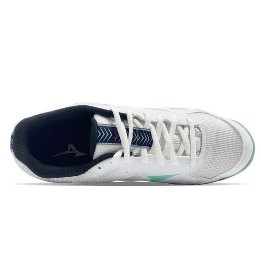 Mizuno (MIZUNO) volleyball shoes, comprehensive indoor and outdoor training shoes, men's and women's badminton shoes, table tennis shoes, breathable shock-absorbing sports shoes V1GA218111 white/green 41=265MM
