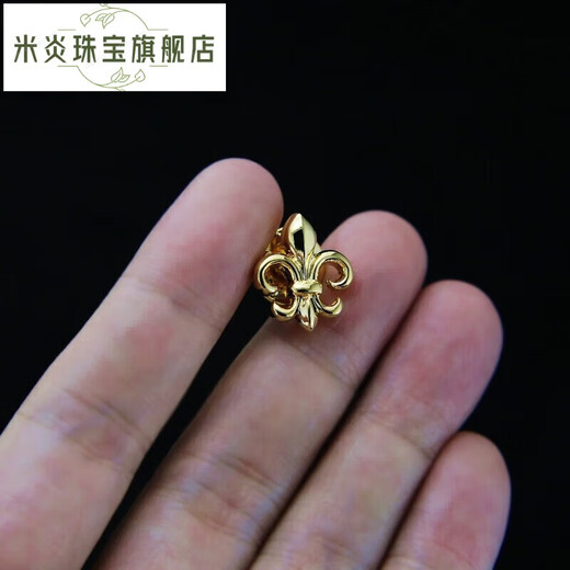 米炎复古胸针金色/银色镀材质枫叶领针西服西装别针胸花男士扣子情人 金色枫叶胸针袖扣套装