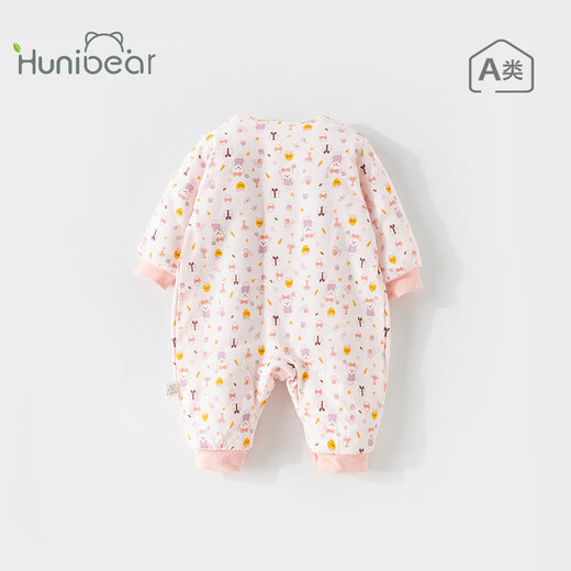 Happy Bear baby jumpsuit baby autumn and winter quilted warm clothes infant winter clothing pajamas winter clothes