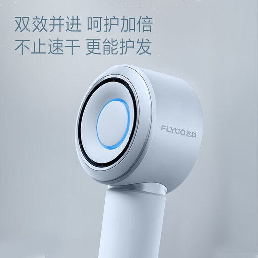 FLYCO high-speed hair dryer, home appliance hair dryer, dormitory negative ion, high wind, quick drying, portable hair dryer, confession of love, holiday gift for male and female friends, free hanger, starry sky gray