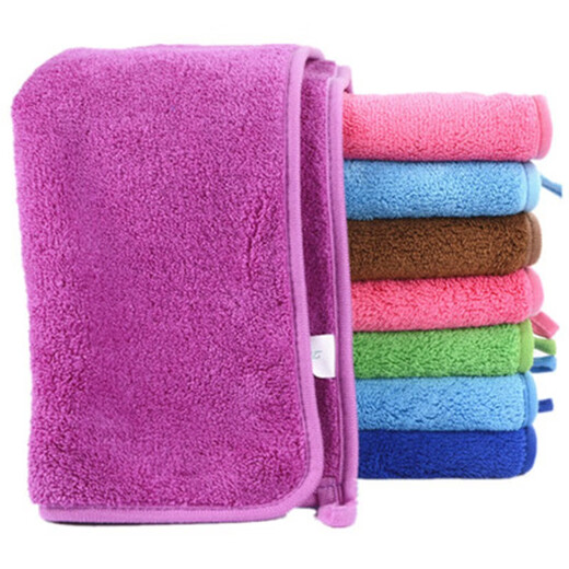 Thickened household floor wiping rag, not easy to shed lint, housekeeping cleaning towel, wiping table, kitchen dishwashing cloth, not easy to stain with oil, fiber, elegant and fine edge, 30*30 eight pack