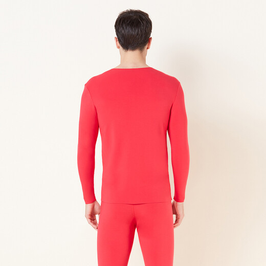 
Mr. Aimu 21AW Milk Sui Xin 2.0 Series Men's Warm Base Top Comfortable Autumn and Winter New Product NS72E761 Dahong 700 2XL 180
