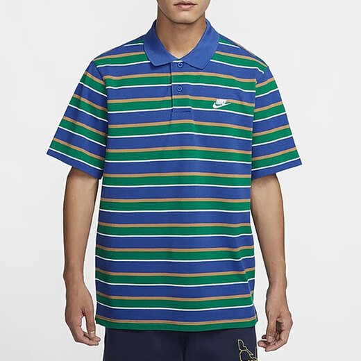 Nike (NIKE) short-sleeved men's summer new fitness training sportswear fashion lapel POLO shirt breathable casual T-shirt FN3897-480 XL