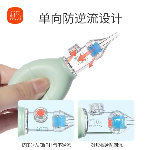 Xinbei baby nasal aspirator for newborn baby to remove boogers, snot and nasal congestion, infant cleaner set 9765