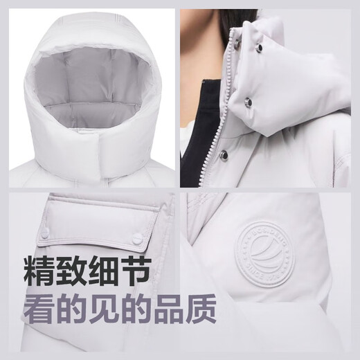 Bosideng off-season winter down jacket for women short hooded thickened new national standard 90 velvet student fashion loose jacket