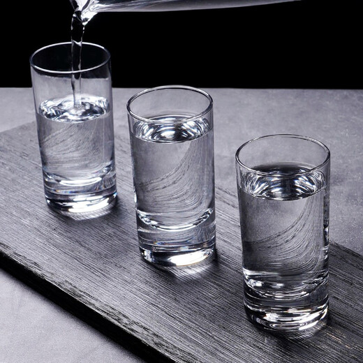 VINOS imported crystal glass white wine cup high-end one-two-two tasting wine spirits cup home with cup holder wine dispenser set 100ml two-two cups 6 pieces