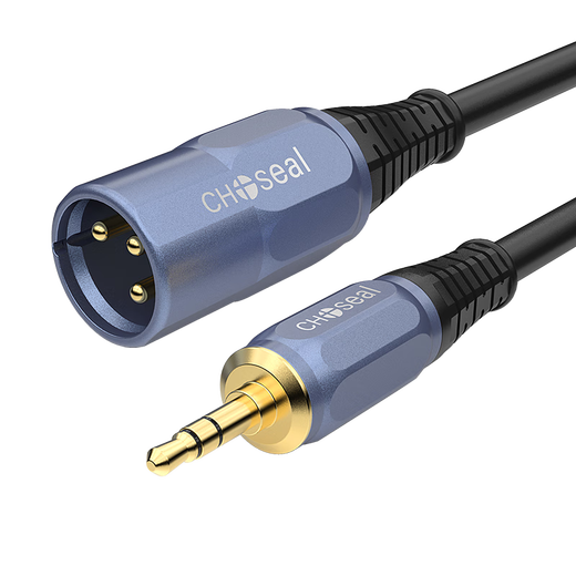 Akihabara (Choseal) 3,5-mm-Einzelkarte männliche und weibliche High-Fidelity-XLR Dual Card Rural Kabel Computer Sound Lautsprecherverstärkerverstärker 3.5 Einzelkarten männliche QS3520 1 Meter
