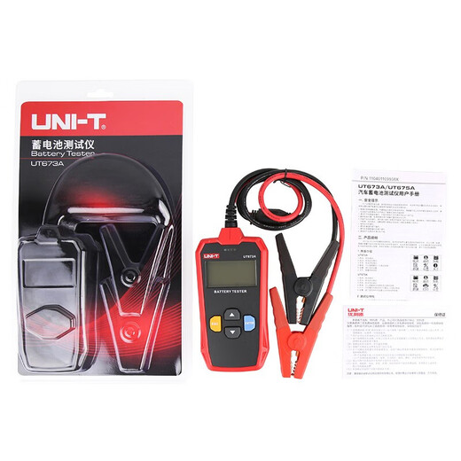 UNI-T Automotive Battery Tester Interner Widerstand Ladeprüfer Elektrische Fahrzeugkapazität Batterie-Lebensdauer 12V UT673A (gewöhnliches Modell, Speicherbeutel erhalten)