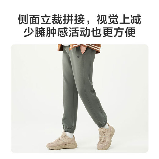Jingjing Tokyo casual pants men's imitation sherpa winter velvet pants warm sweatpants leggings sweatpants black L