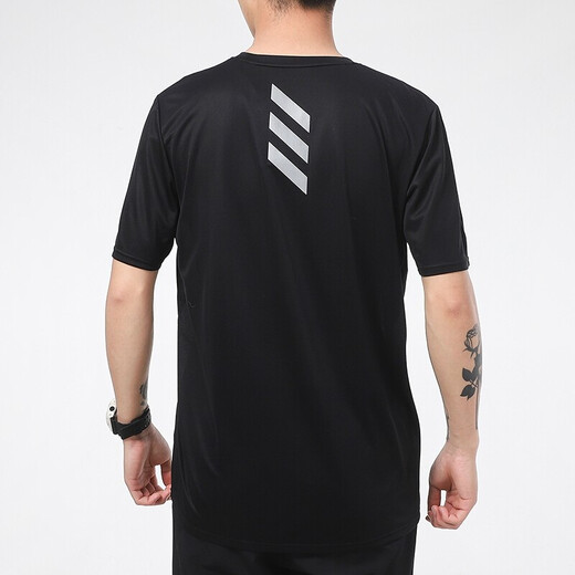 阿迪达斯 （adidas）男装 运动休闲纯棉圆领透气短袖T恤上衣GP4885海外直邮 HI3291 S