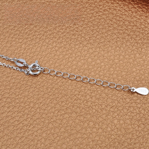 Duixin balance round, smooth and bright 8.5-9mm freshwater pearl silver pendant necklace 11.0-11.5mm