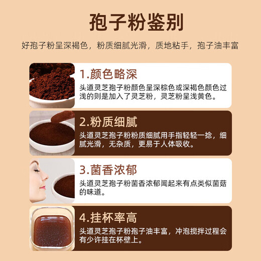 
Yisen Garden [Hot Sale in Events] Break-Wall Ganoderma Lucidum Spore Powder for Adults and Middle-aged and Elderly Immunity Enhancement Tonic Health Products Visit 5 Boxes Special Pack *150 Bags (5 Months Quantity)