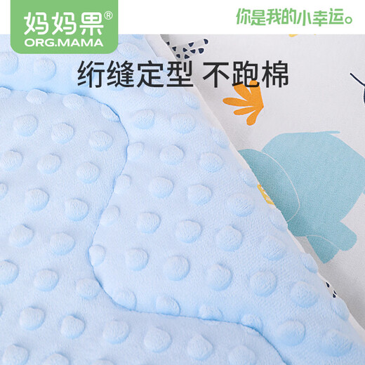Mamaguo (org.mama) newborn blanket, autumn and winter baby blanket, thickened baby quilt, anti-jump A-type supplies, suitable for all seasons, beanie velvet, soft crepe, small lemon