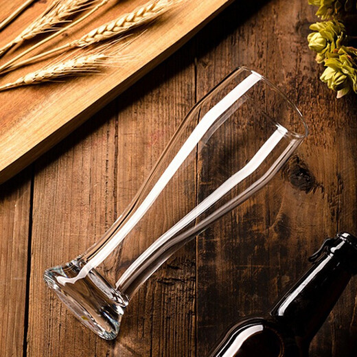 VINOS original imported glass beer mug large draft beer mug creative bar KTV craft waist beer mug set imported beer mug 520ML*6 pieces