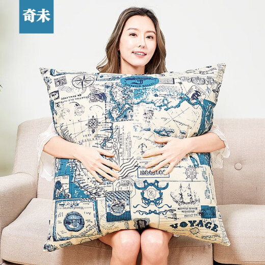 Qiwei (Q-WELL) living room large pillow cushion sofa cushion bedside bed cushion back cushion large lumbar pillow soft cover seat office pillow European style extra large N11365x65cm cushion cover + pillow core
