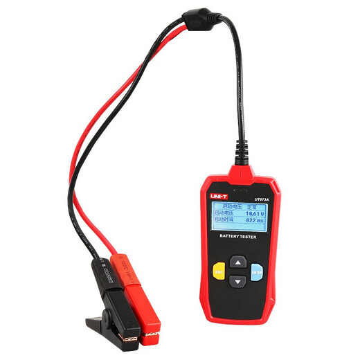 UNI-T Automotive Battery Tester Interner Widerstand Ladeprüfer Elektrische Fahrzeugkapazität Batterie-Lebensdauer 12V UT673A (gewöhnliches Modell, Speicherbeutel erhalten)