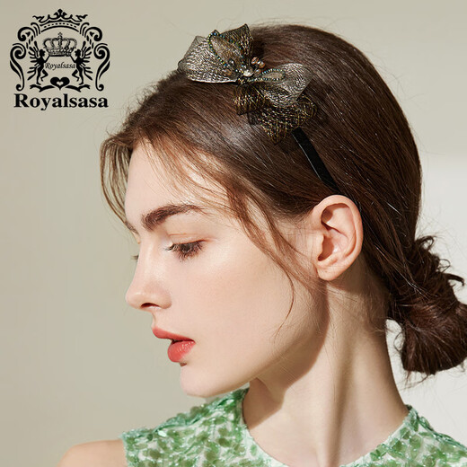 Royal sasa royal salsa headband handmade metal copper wire headband forest fairy braided headband pressed hair clip hair accessories