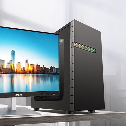 ASUS office computer i3 13100F commercial office home learning and entertainment desktop computer assembly computer host DIY complete machine configuration three i3 10105F+8G+256G single host