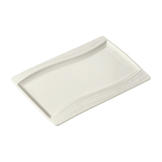 
Youfan Youpin dish plate rectangular commercial meramine tableware rice canteen restaurant hot pot barbecue restaurant plastic cold sausage noodles meat dish small S-shaped rectangular plate 3881 small S-shaped rectangular
