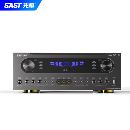 先科（SAST）DT-7000 功放机家用大功率蓝牙KTV重低音专业发烧级HIFI卡拉OK无损解码定阻放双环牛放大器功放 2600W旗舰无损版