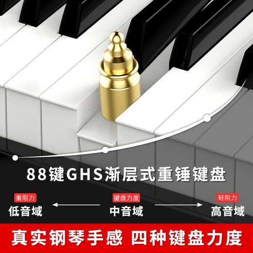 雅马哈（YAMAHA）电钢琴YDP145进口重锤专业88键立式电子钢琴成人儿童初学演奏考级 YDP145B黑色+官方标配+原装琴凳