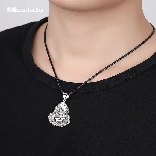 Miss JuJu Pt950 Platinum Maitreya Buddha Pendant for Men Platinum Smiling Buddha Pendant for Women Deposit Customization Other Specifications Contact Customer Service