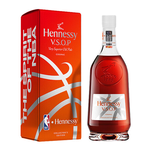 Hennessy VSOP700ml 2022 Versión de marca compartida de la NBA Caja de regalo Limited Cognac Original Impundido NBA (22-23-24) Combinación 700ml 3 botellas