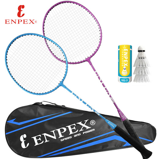 ENPEX乐士羽毛球拍双拍 耐打型学生成人对拍 ART-50  附101-3羽毛球